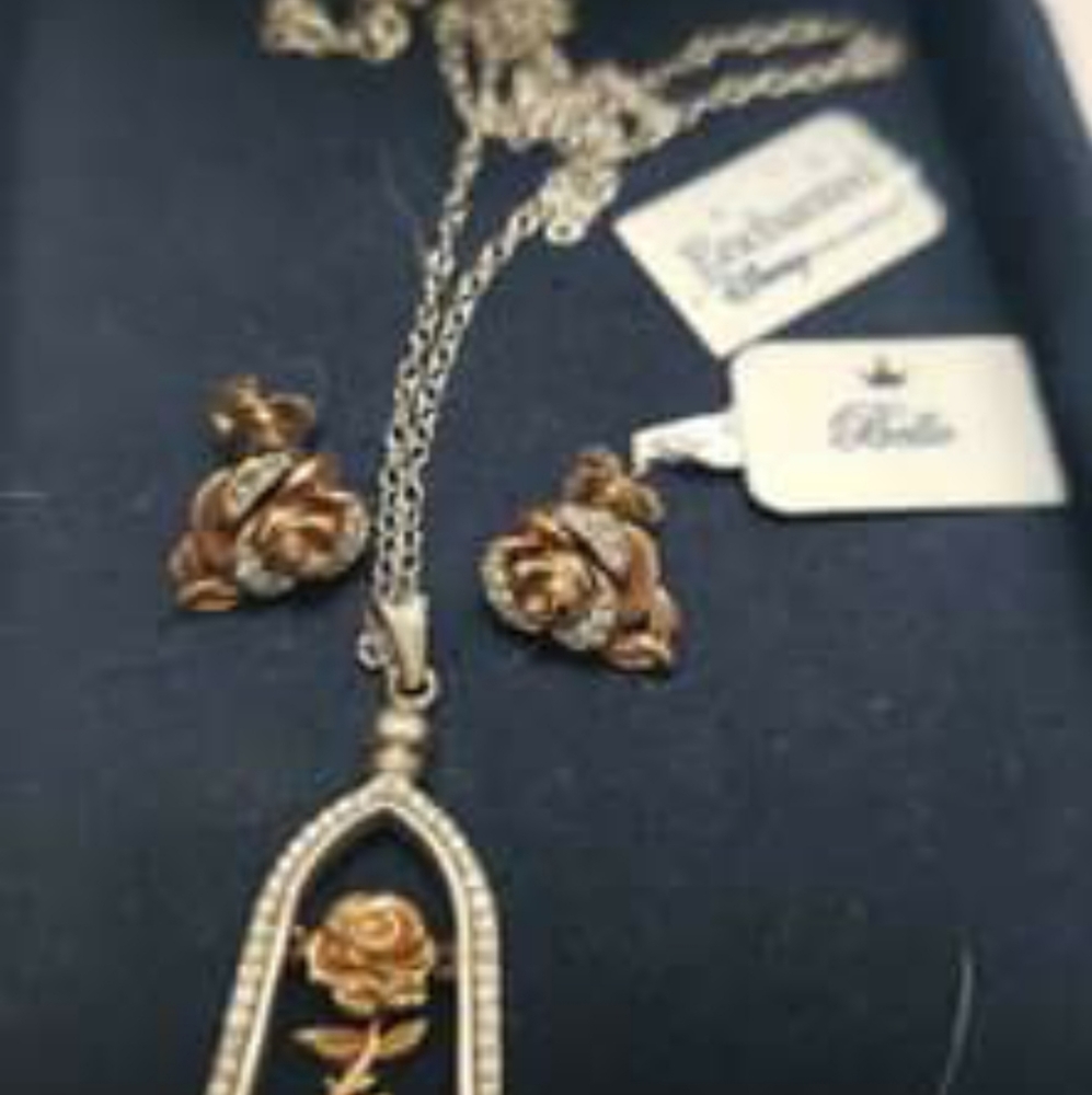 Zales Disney necklace and earrings